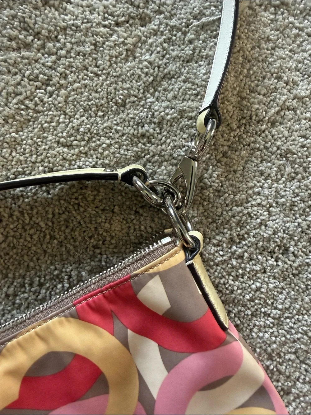 Y2K Coach Kristin Nylon Chainlink Hobo Shoulder/Crossbody